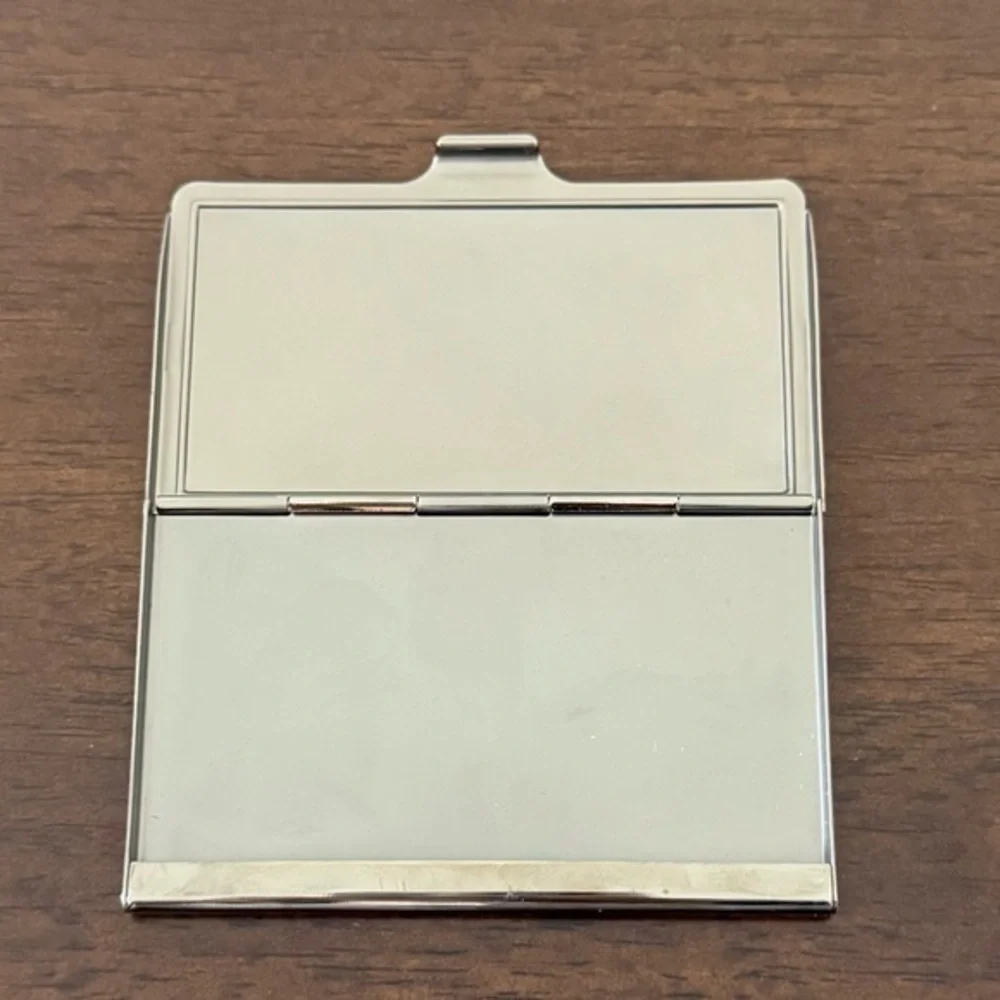 NEW Mens Custom Engraved Silver Metal Card Case Wallet “MGM Pepsi’s #1 Man”